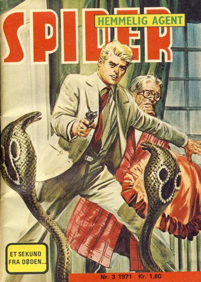 Cover for Spider (Serieforlaget / Se-Bladene / Stabenfeldt, 1968 series) #3/1971