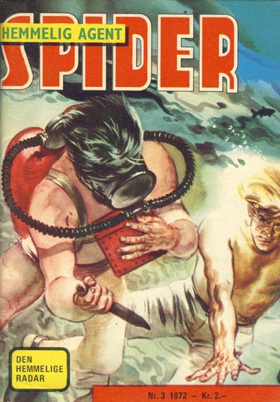 Cover for Spider (Serieforlaget / Se-Bladene / Stabenfeldt, 1968 series) #3/1972