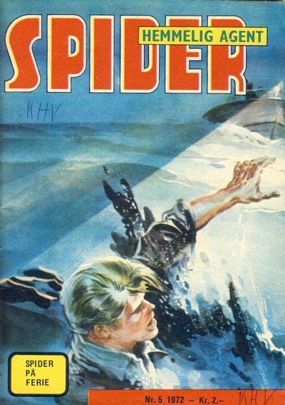 Cover for Spider (Serieforlaget / Se-Bladene / Stabenfeldt, 1968 series) #5/1972
