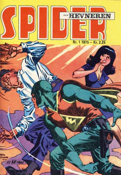 Cover for Spider (Serieforlaget / Se-Bladene / Stabenfeldt, 1968 series) #1/1975