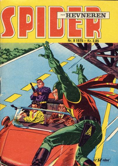 Cover for Spider (Serieforlaget / Se-Bladene / Stabenfeldt, 1968 series) #9/1975
