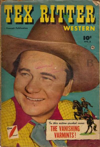 Cover for Tex Ritter Western (Export Publishing, 1951 series) #2