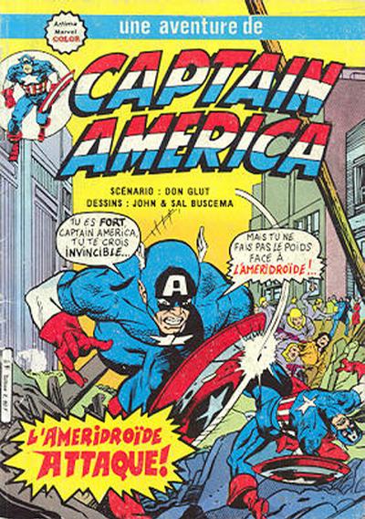 Cover for Captain America (Arédit-Artima, 1979 series) #20 - L'Améridroïde attaque !