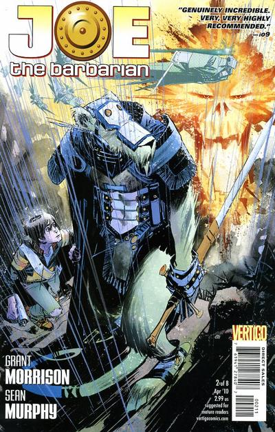 Cover for Joe the Barbarian (DC, 2010 series) #2