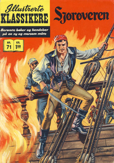 Cover for Illustrerte Klassikere [Classics Illustrated] (Illustrerte Klassikere / Williams Forlag, 1957 series) #71 - Sjørøveren [1. opplag]