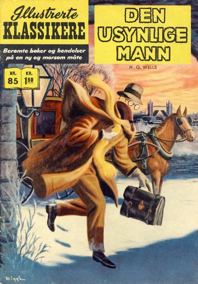 Cover for Illustrerte Klassikere [Classics Illustrated] (Illustrerte Klassikere / Williams Forlag, 1957 series) #85 - Den usynlige mann [1. opplag]
