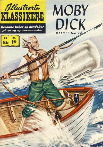 Cover for Illustrerte Klassikere [Classics Illustrated] (Illustrerte Klassikere / Williams Forlag, 1957 series) #86 - Moby Dick [1. opplag]