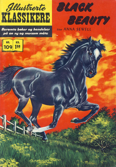 Cover for Illustrerte Klassikere [Classics Illustrated] (Illustrerte Klassikere / Williams Forlag, 1957 series) #109 - Black Beauty [1. opplag]
