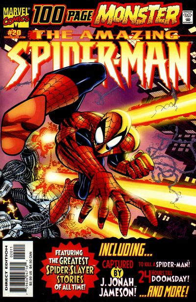 Cover for The Amazing Spider-Man (Marvel, 1999 series) #20 [Direct Edition]
