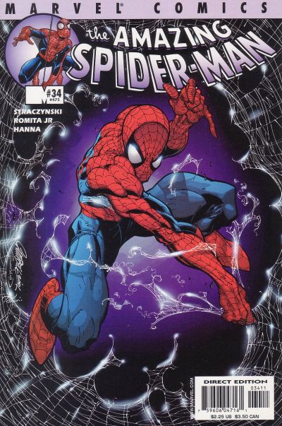 Cover for The Amazing Spider-Man (Marvel, 1999 series) #34 (475) [Direct Edition]