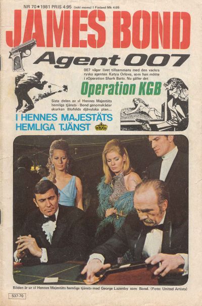 Cover for James Bond (Semic, 1965 series) #70/1981