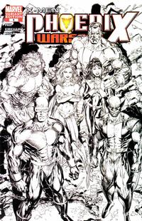 Cover Thumbnail for X-Men: Phoenix - Warsong (Marvel, 2006 series) #1 [Black-and-White Variant Edition]