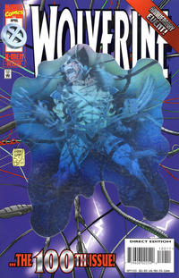 Cover Thumbnail for Wolverine (Marvel, 1988 series) #100 [Direct Edition - Foil Enhanced Cover]
