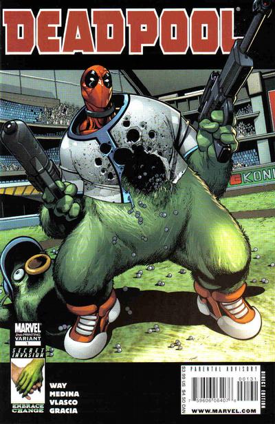 Cover for Deadpool (Marvel, 2008 series) #1 [2nd Print Variant]