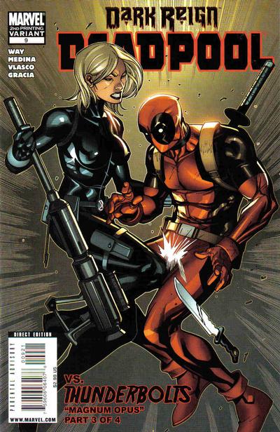 Cover for Deadpool (Marvel, 2008 series) #9 [Second Printing]