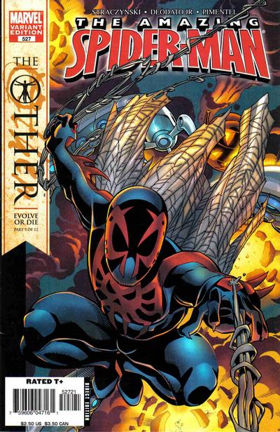 Cover for The Amazing Spider-Man (Marvel, 1999 series) #527 [Variant Edition - Second Printing - Mike Wieringo Cover]