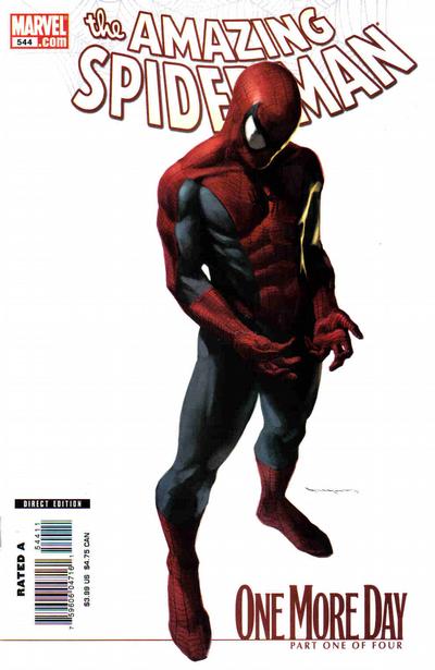 Cover for The Amazing Spider-Man (Marvel, 1999 series) #544 [Direct Edition - Marko Djurdjevic Cover]
