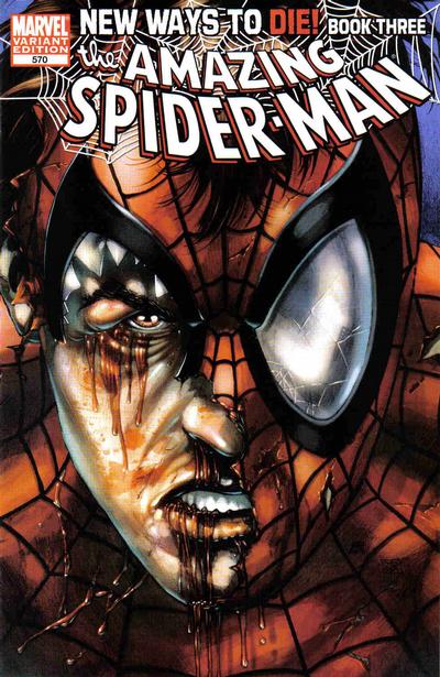 Cover for The Amazing Spider-Man (Marvel, 1999 series) #570 [Variant Edition - Luke Ross Cover]