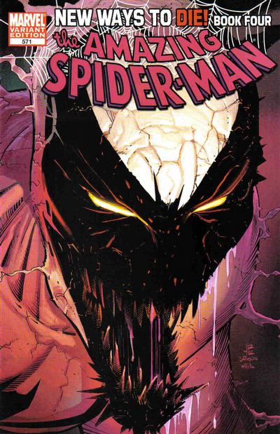 Cover for The Amazing Spider-Man (Marvel, 1999 series) #571 [Variant Edition - John Romita Jr. Cover]