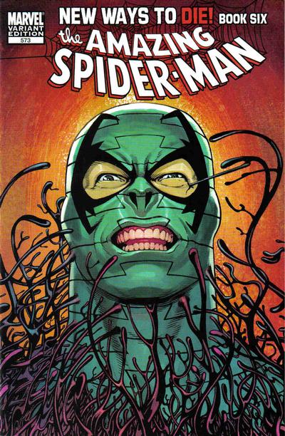 Cover for The Amazing Spider-Man (Marvel, 1999 series) #573 [Variant Edition - Kevin Maguire Cover]