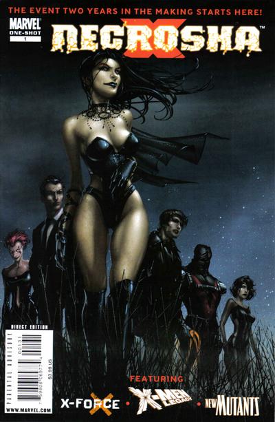 Cover for X Necrosha (Marvel, 2009 series) #1 [Cover C - 2nd Printing]