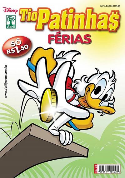 Cover for Tio Patinhas Férias (Editora Abril, 2008 series) #3
