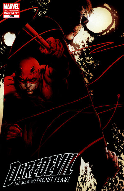 Cover for Daredevil (Marvel, 1998 series) #500 [Second Printing]
