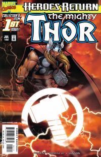 Cover for Thor (Marvel, 1998 series) #1 [Sunburst variant]