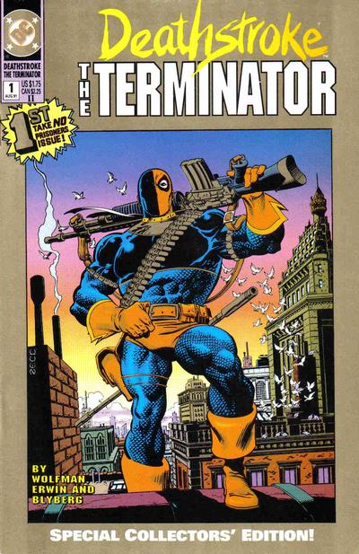 Cover for Deathstroke, the Terminator (DC, 1991 series) #1 [2nd Printing]