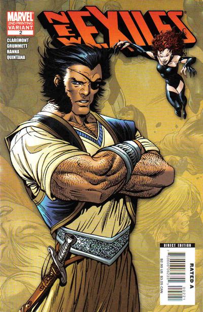 Cover for New Exiles (Marvel, 2008 series) #2 [Second Printing]