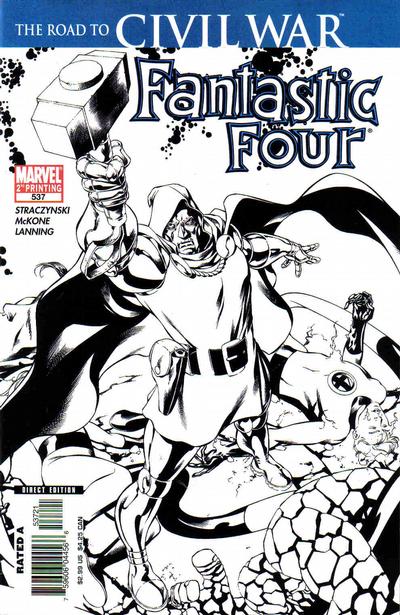 Cover for Fantastic Four (Marvel, 1998 series) #537 [Second Printing]