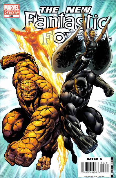 Cover for Fantastic Four (Marvel, 1998 series) #544 [Second Printing]