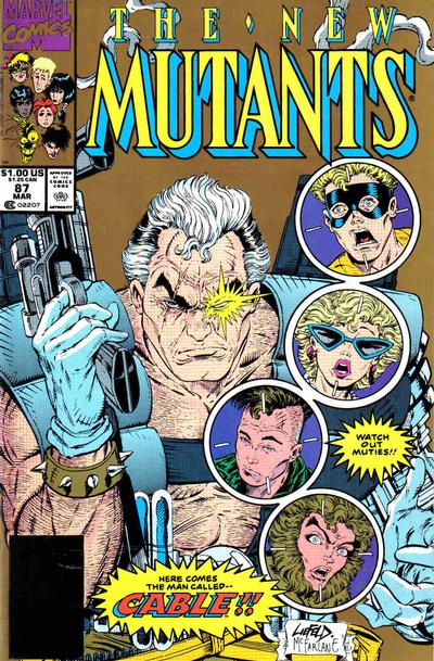 Cover for The New Mutants (Marvel, 1983 series) #87 [Second Printing]