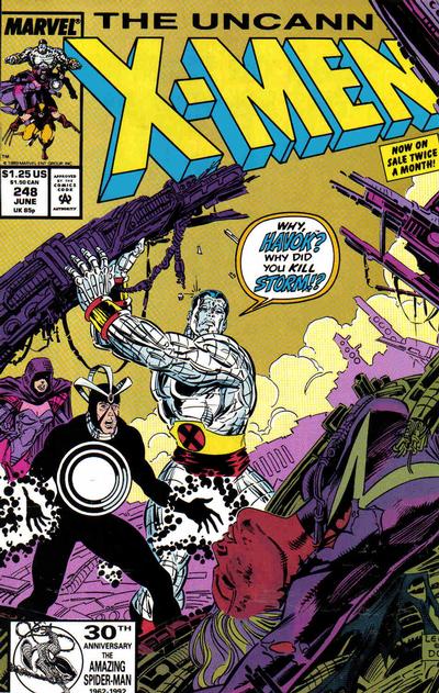 Cover for The Uncanny X-Men (Marvel, 1981 series) #248 [Gold 2nd Print]