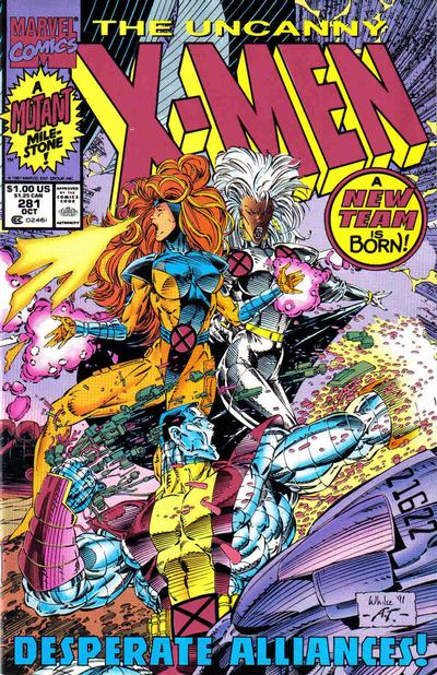 Cover for The Uncanny X-Men (Marvel, 1981 series) #281 [2nd Printing]