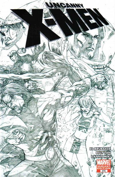 Cover for The Uncanny X-Men (Marvel, 1981 series) #475 [Retailer Incentive Sketch Cover]