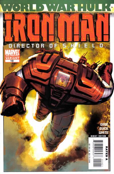 Cover for The Invincible Iron Man (Marvel, 2007 series) #19 [Second Printing Variant]