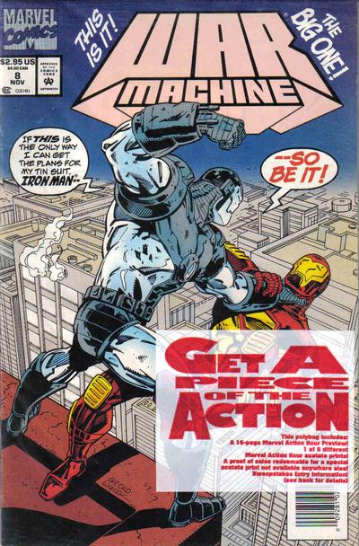 Cover for War Machine (Marvel, 1994 series) #8 [Newsstand]