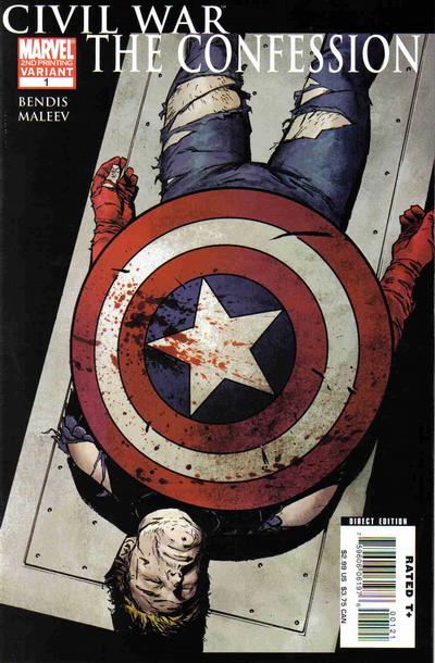 Cover for Civil War: The Confession (Marvel, 2007 series) #1 [Second Printing]