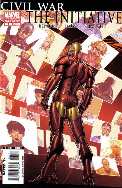 Cover for Civil War: The Initiative (Marvel, 2007 series) #1 [Second Printing Variant]