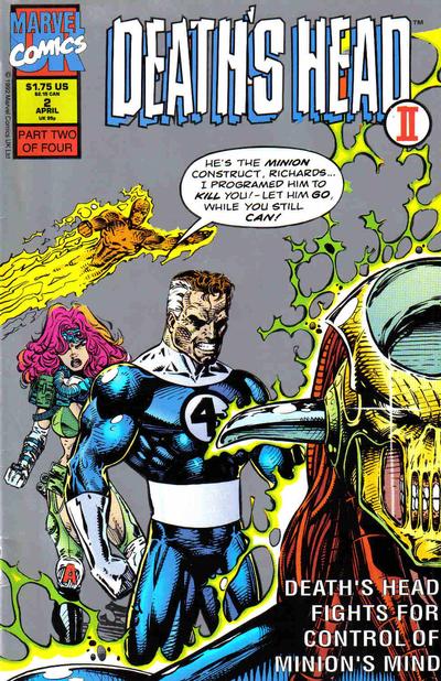 Cover for Death's Head II (Marvel, 1992 series) #2 [Second Printing]