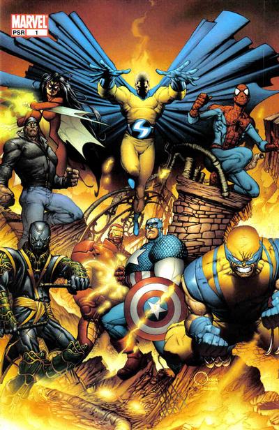 Cover for New Avengers (Marvel, 2005 series) #1 [Joe Quesada Variant]