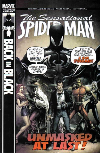 Cover for Sensational Spider-Man (Marvel, 2006 series) #35 [2nd Printing Variant - Clayton Crain Cover]