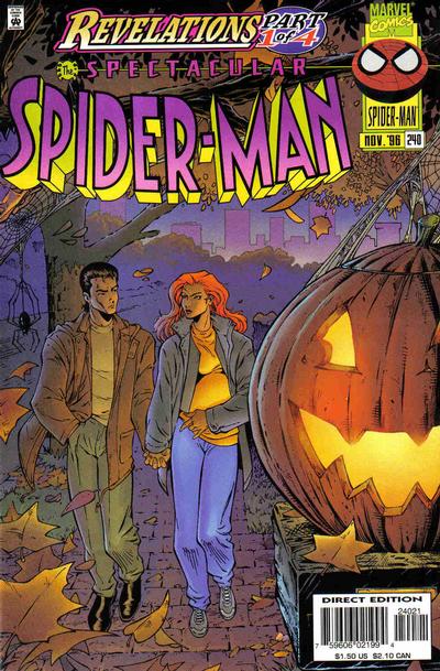 Cover for The Spectacular Spider-Man (Marvel, 1976 series) #240 [Direct Edition - Cover B]