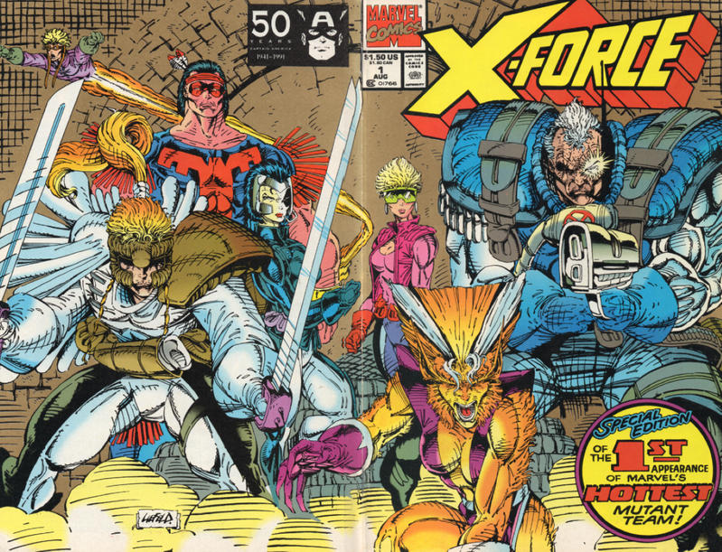 Cover for X-Force (Marvel, 1991 series) #1 [Second Printing]