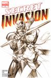 Cover Thumbnail for Secret Invasion (2008 series) #2 [3rd Printing Variant - Leinil Francis Yu Sketch Cover]