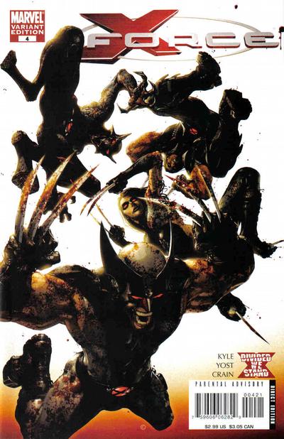Cover for X-Force (Marvel, 2008 series) #4 [Bloody Variant]
