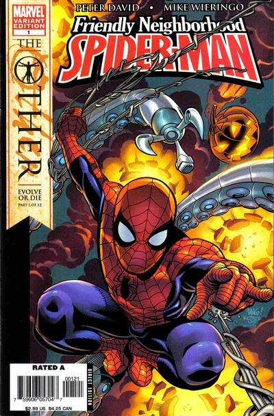 Cover for Friendly Neighborhood Spider-Man (Marvel, 2005 series) #1 [Variant Edition - Second Printing - Mike Wieringo Cover]