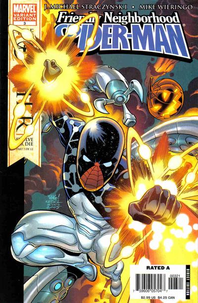 Cover for Friendly Neighborhood Spider-Man (Marvel, 2005 series) #3 [Variant Edition - Second Printing - Mike Wieringo Cover]