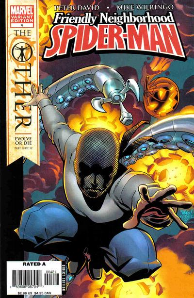Cover for Friendly Neighborhood Spider-Man (Marvel, 2005 series) #4 [Variant Edition - Second Printing - Mike Wieringo Cover]